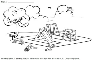 An Alphabet Coloring Page An Alphabet Coloring Page