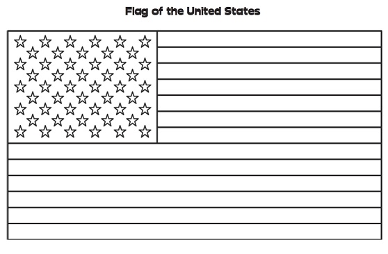 A Patriotic Coloring Page A Patriotic Coloring Page