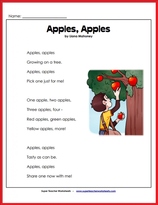 Apples, Apples Poem Apples, Apples Poem