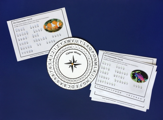 Animal Fact Cipher Wheels Animal Fact Cipher Wheels