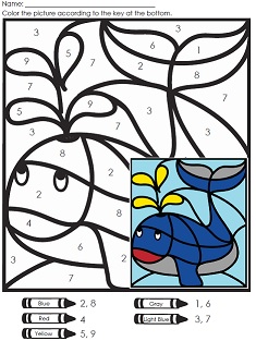 A Color-by-Number Page A Color-by-Number Page