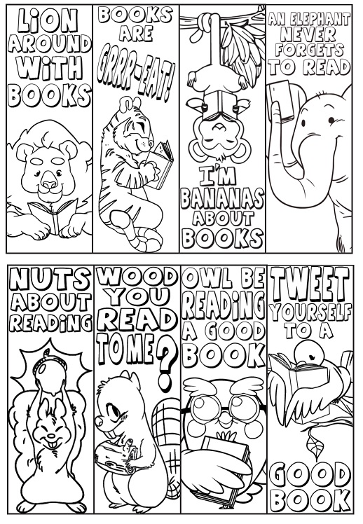 Coloring Bookmarks Coloring Bookmarks