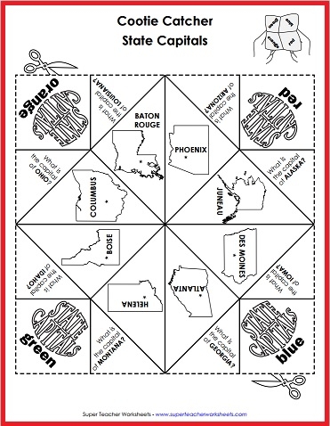 Social Studies Cootie Catcher Social Studies Cootie Catcher