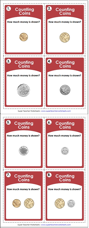 Counting Coins Australian Currency Counting Coins Australian Currency