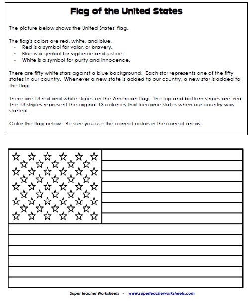 Flag Worksheet Flag Worksheet