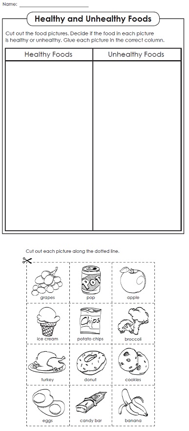 A Nutrition Worksheet from STW A Nutrition Worksheet from STW
