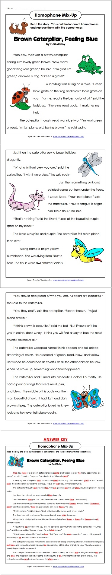 Homophone Mix Up Homophone Mix Up