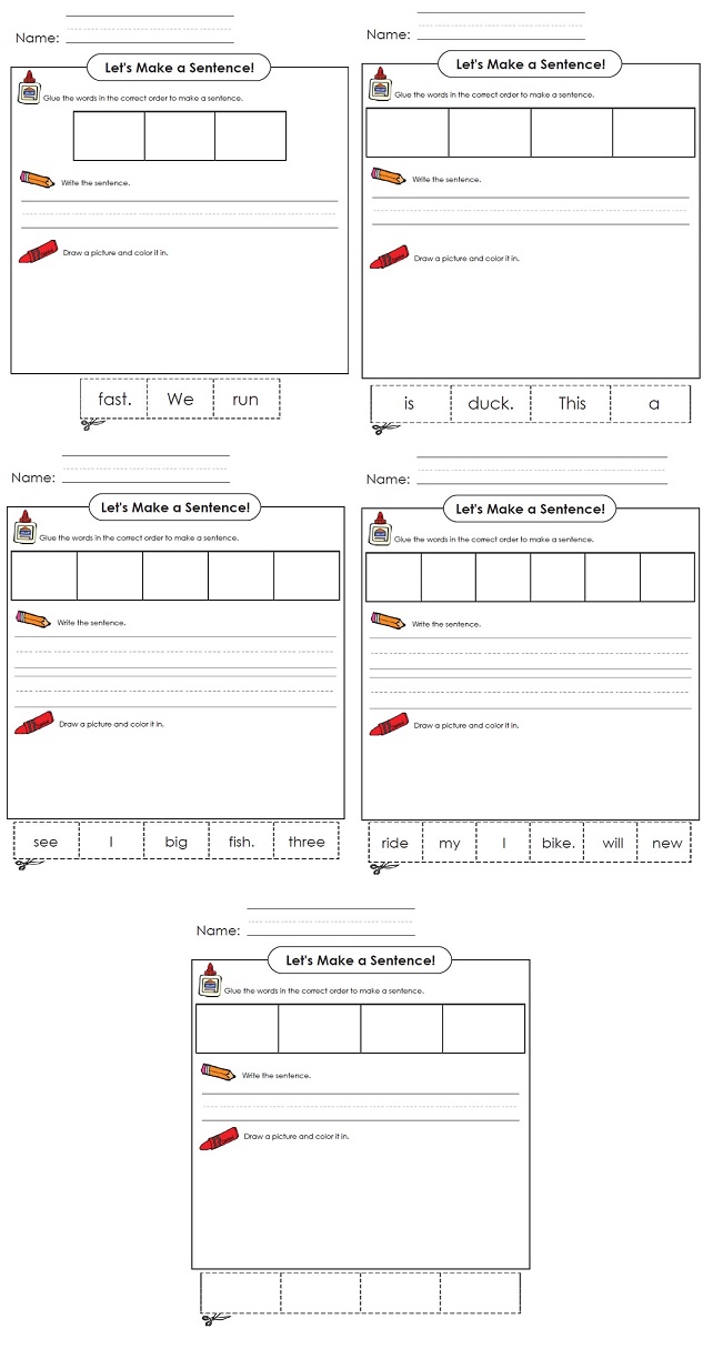 Build a Sentence Build a Sentence