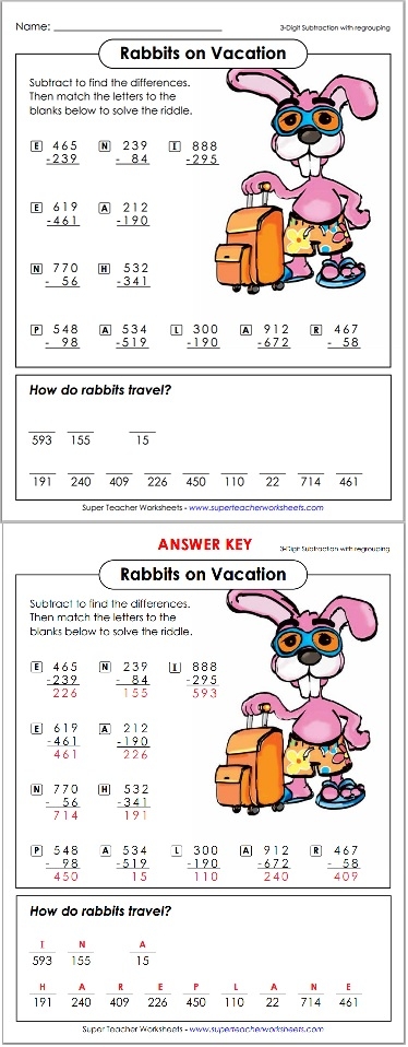 Math Riddle Printable Worksheets Math Riddle Printable Worksheets
