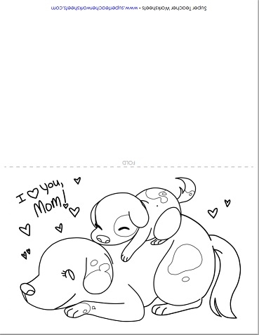 Mother's Day Dog Card Mother's Day Dog Card