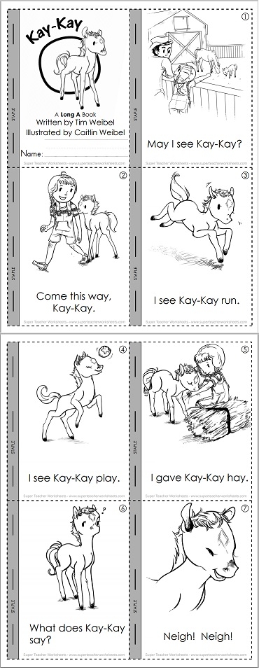 Long A Phonics Mini Book Long A Phonics Mini Book