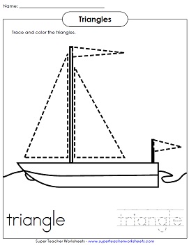 Triangle Sailboat Worksheet Triangle Sailboat Worksheet