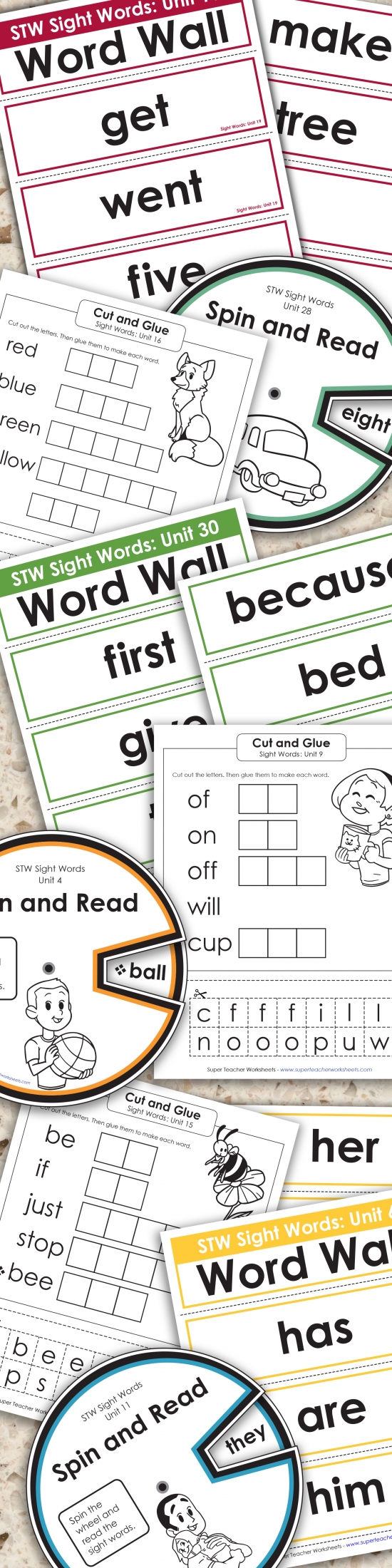 Printable Sight Words Activities Printable Sight Words Activities
