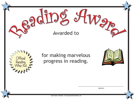 Reading Award