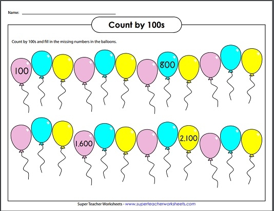 Skip Counting by 100 Skip Counting by 100