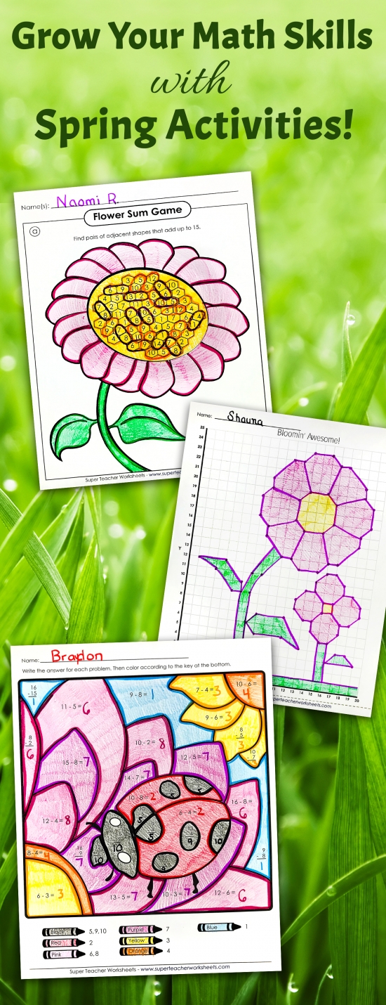 Spring Math Worksheets Spring Math Worksheets