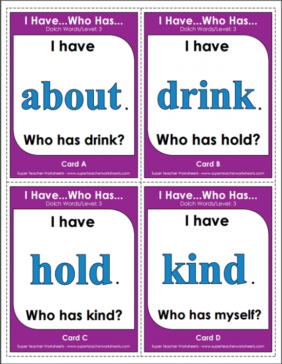 Dolch Sight Words Classroom Game Dolch Sight Words Classroom Game