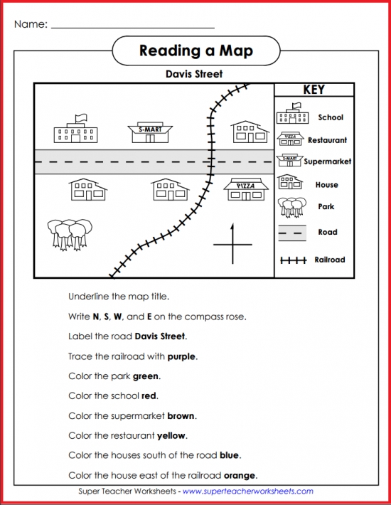 Basic Map Skills - Davis Street Activity Basic Map Skills - Davis Street Activity