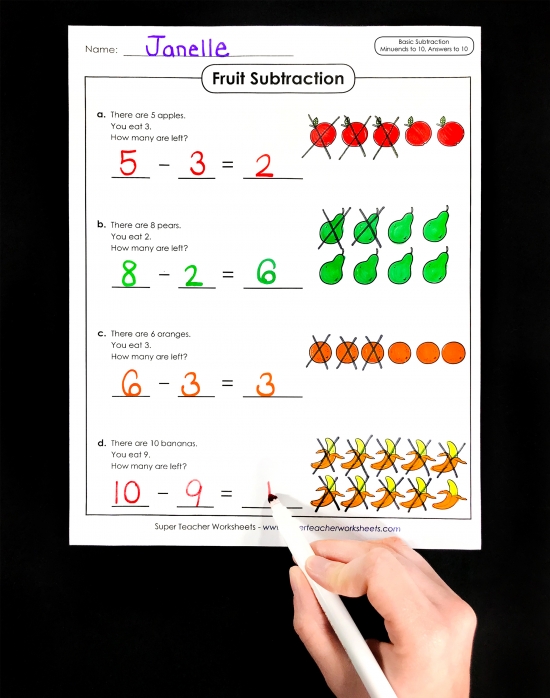 Basic Subtraction Activities for Kids Basic Subtraction Activities for Kids