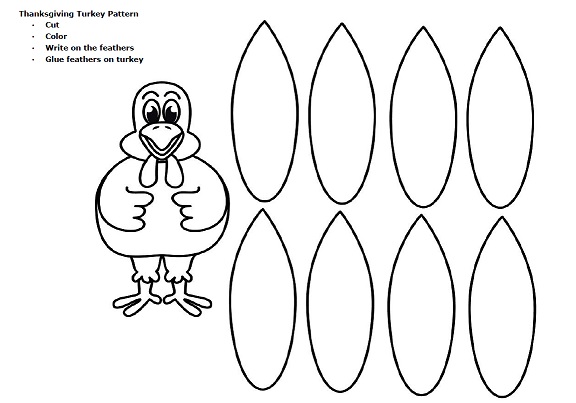 A Printable Thanksgiving Turkey Pattern A Printable Thanksgiving Turkey Pattern