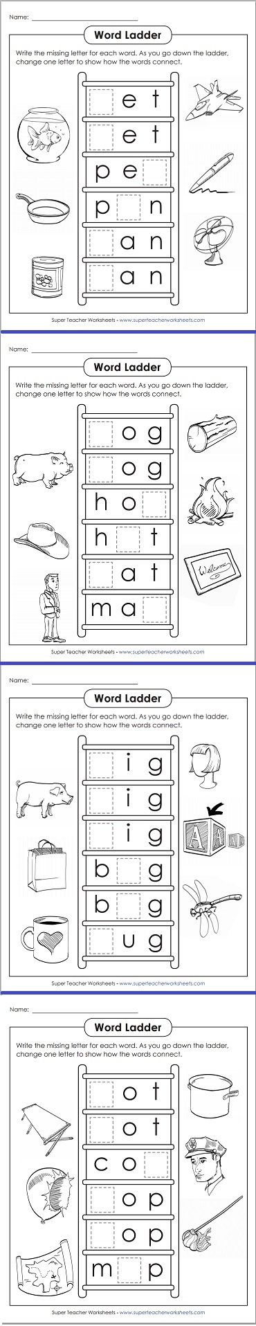 Word Ladder Printable Worksheet Word Ladder Printable Worksheet