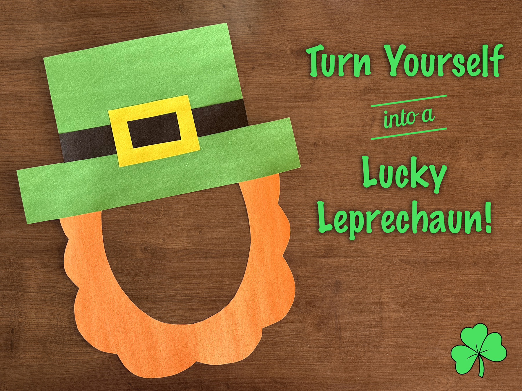 Leprechaun Mask St Patrick's Day Craft