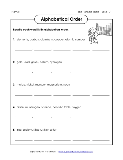 ABC Order - ABC Order Groups (Printable PDF Worksheet)