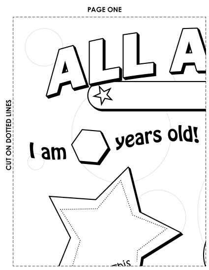All About Me - All About Me Poster (Large) (Printable PDF Worksheet)