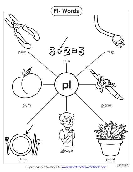 Worksheets - Anchor Chart (Pl- Words) (Printable PDF Worksheet)
