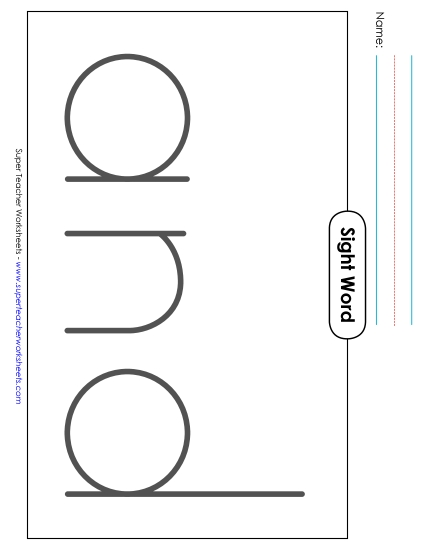 Big Trace: And (Printable PDF Worksheet)