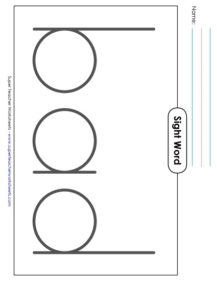 Big Trace: Bad (Printable PDF Worksheet)