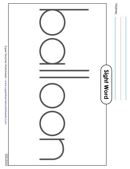 Big Trace: Balloon (Printable PDF Worksheet)