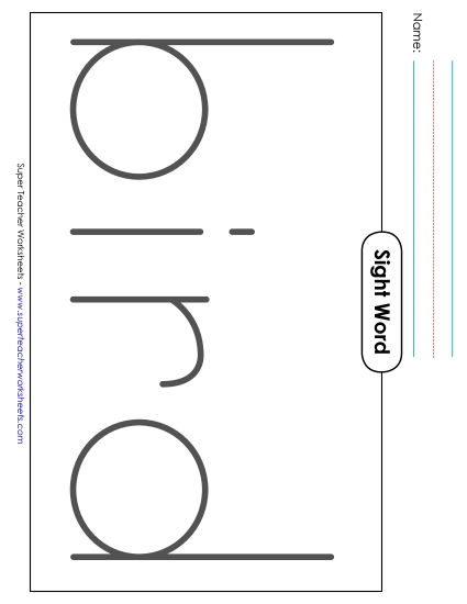 Big Trace: Bird (Printable PDF Worksheet)