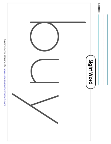 Big Trace: Buy (Printable PDF Worksheet)