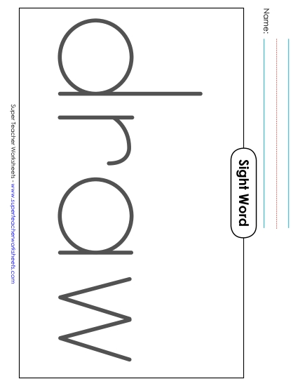 Big Trace: Draw (Printable PDF Worksheet)