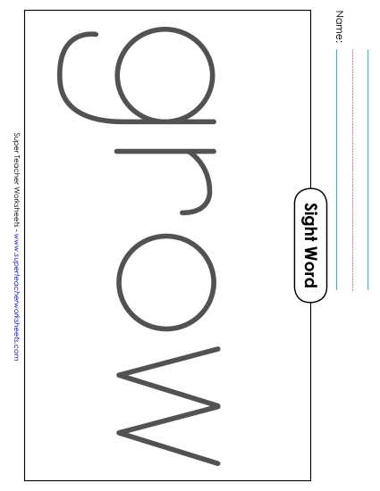 Big Trace: Grow (Printable PDF Worksheet)