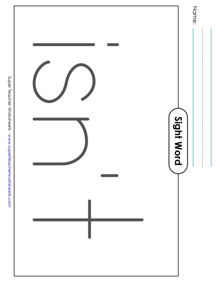 Big Trace: Isn't (Printable PDF Worksheet)