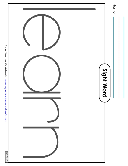 Big Trace: Learn (Printable PDF Worksheet)