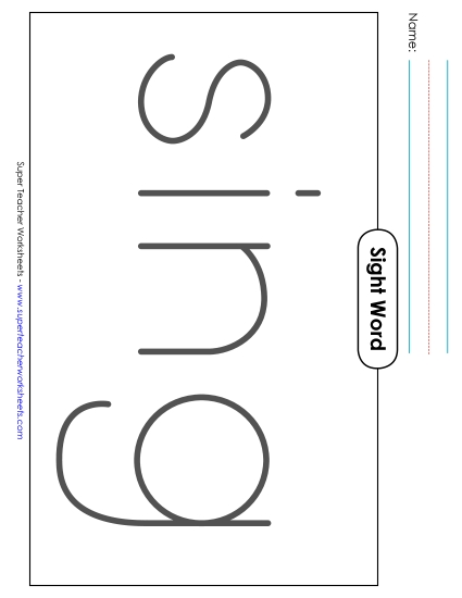 Big Trace: Sing (Printable PDF Worksheet)