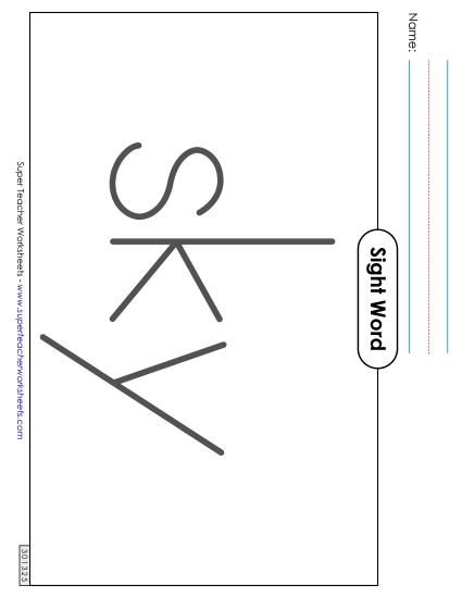 Big Trace: Sky (Printable PDF Worksheet)