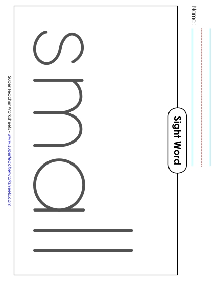 Big Trace: Small (Printable PDF Worksheet)