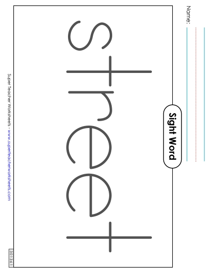 Big Trace: Street (Printable PDF Worksheet)