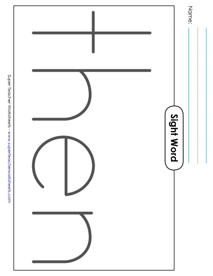 Big Trace: Then (Printable PDF Worksheet)