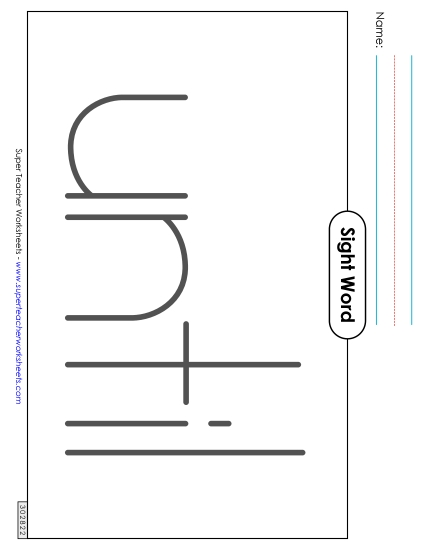 Big Trace: Until (Printable PDF Worksheet)