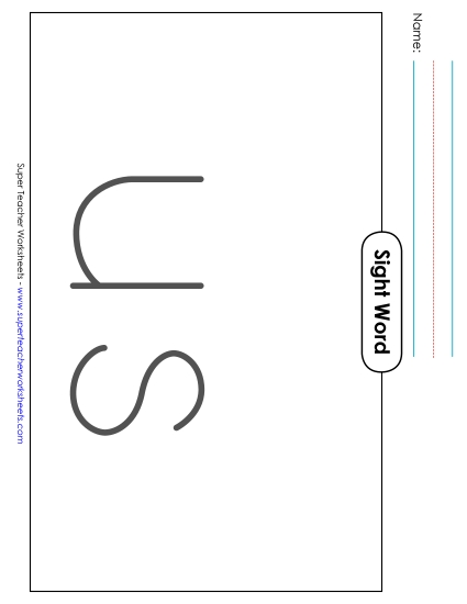Big Trace: Us (Printable PDF Worksheet)