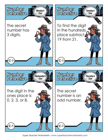 3rd Grade - C1 - Two Hundred Sixty-Three (Printable PDF Worksheet)