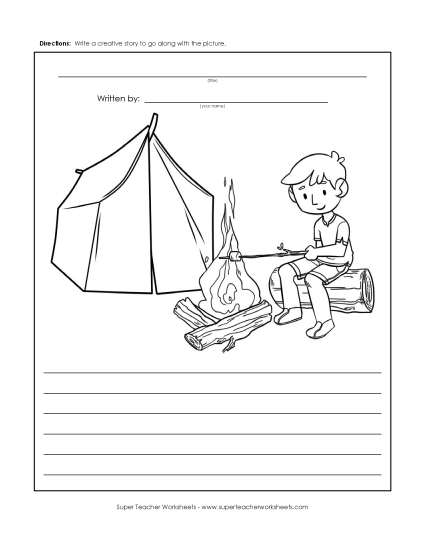 Writing - Campfire Boy (Printable PDF Worksheet)
