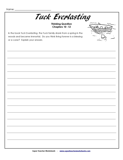 Chapters 10 through 12 - Chapters 10 -12: Critical Thinking (Printable PDF Worksheet)