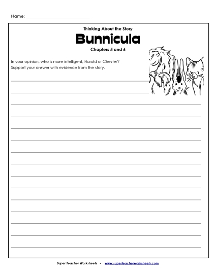 Chapters 5 & 6 - Chapters 5 & 6: Writing Prompt (Printable PDF Worksheet)