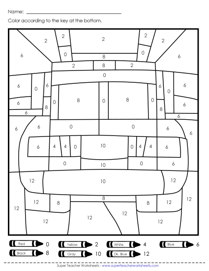 Year-Round - Color-by-Number - First Responders (Printable PDF Worksheet)
